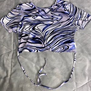 Multi colored crop top